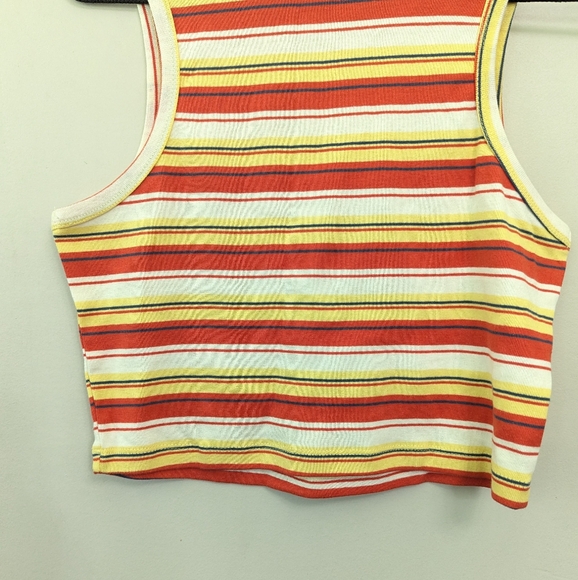 Paul Frank Monkey Striped Crop Tank Top Y2K - Picture 5 of 8